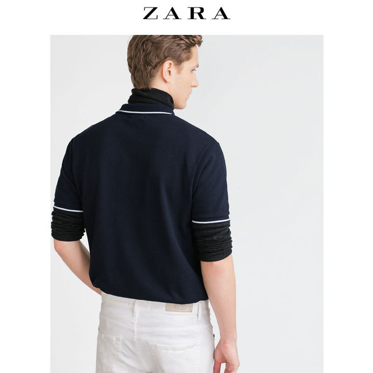 ZARA 男装 拉链马球衫 00761304401