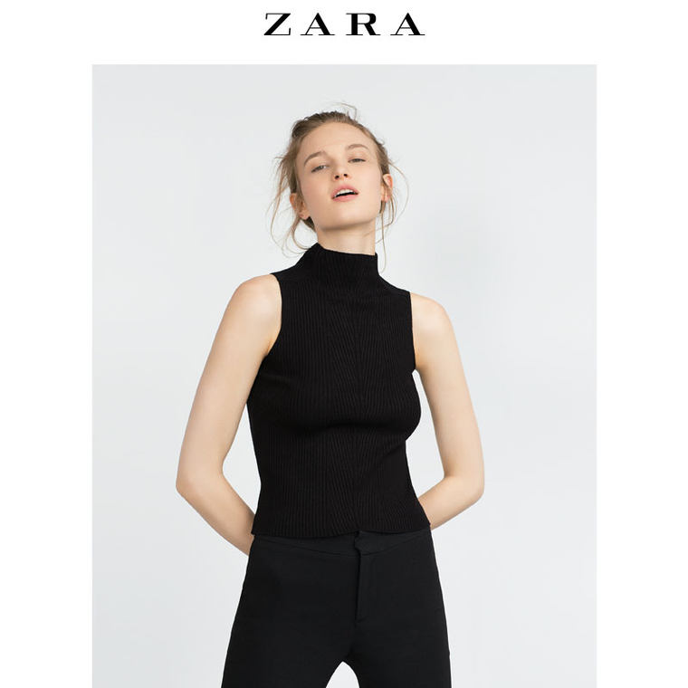 ZARA 女装 挂脖领上衣  00367101800