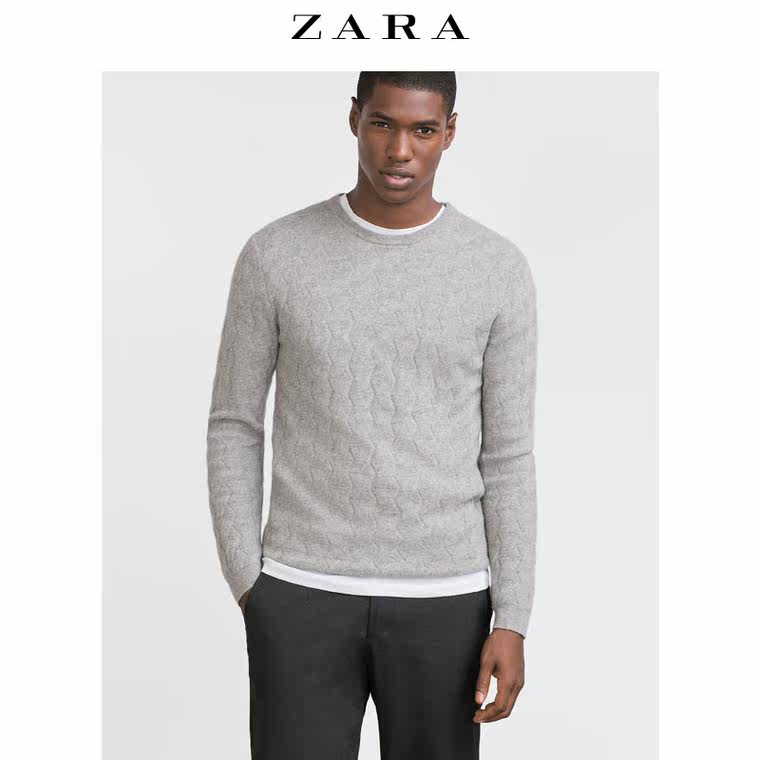 ZARA 男装 编织山羊绒针织衫 00367320803