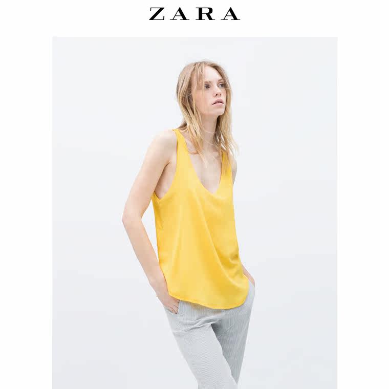 春夏折扣 ZARA 女装 双层装饰上衣 01198046300