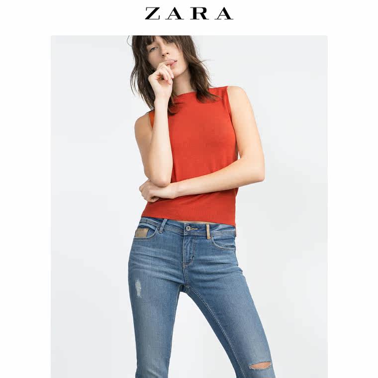 ZARA 女装 紧身丹宁裤 08228227406