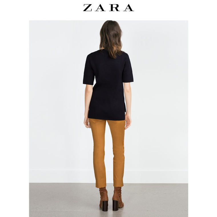 ZARA 女装 侧拉链饰长裤 07149241305