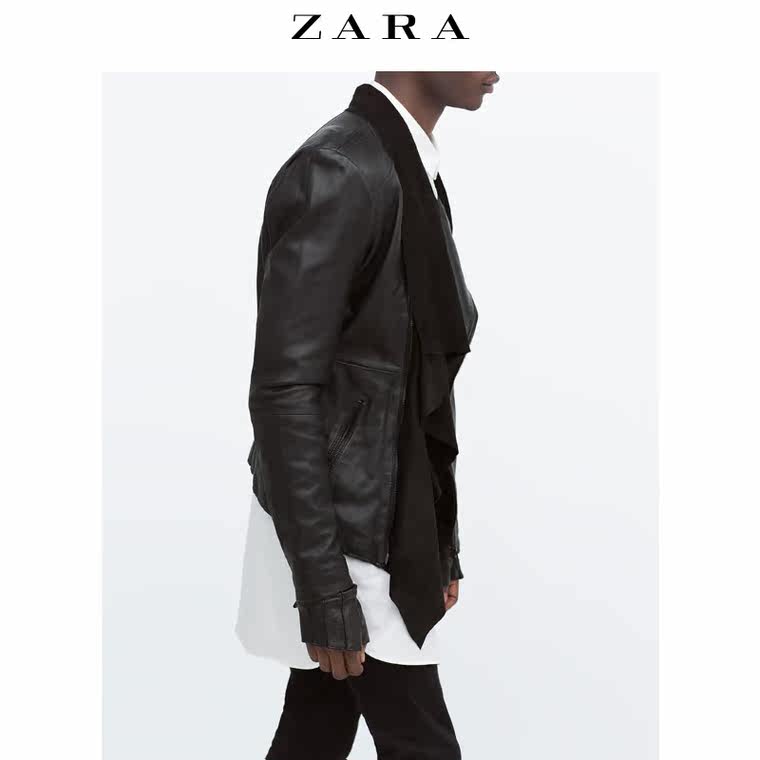 ZARA 男装 真皮外套 04720300800