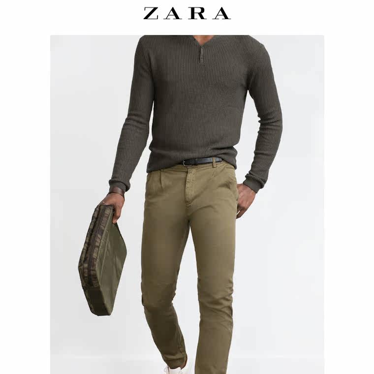 ZARA 男装 棉制休闲裤 06917320505