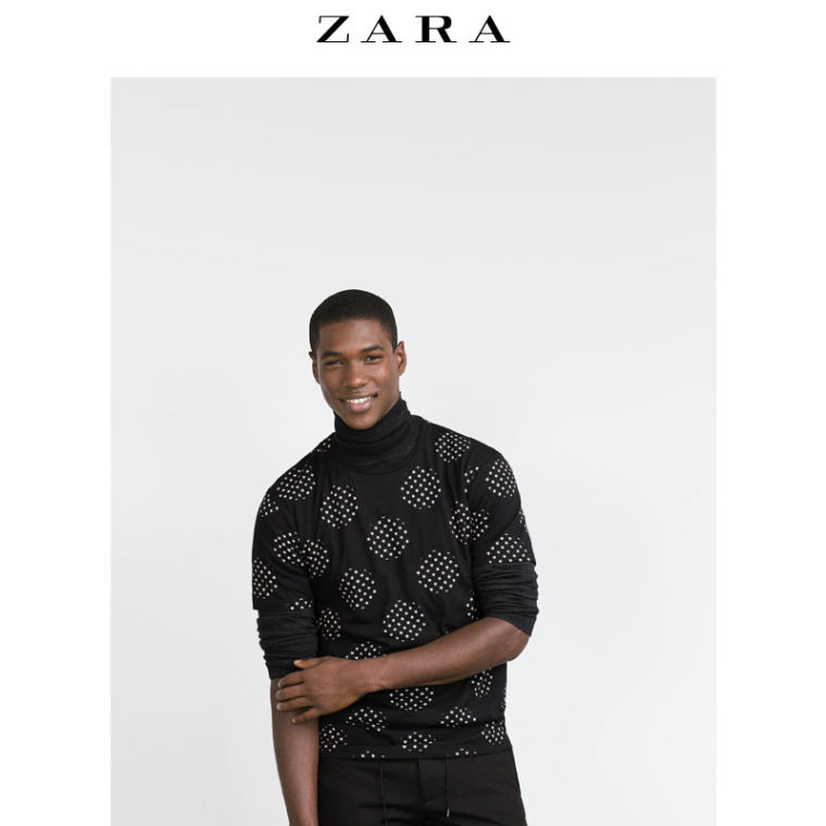 ZARA 男装 星星和大圆点 T恤 00679315800