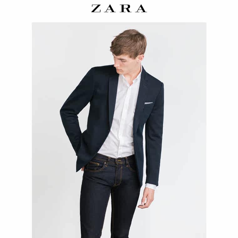 ZARA 男装 基本款休闲西装外套 00706361400