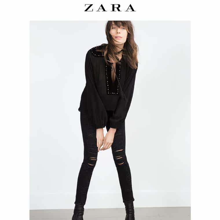 ZARA 女装 紧身丹宁裤 09942240800