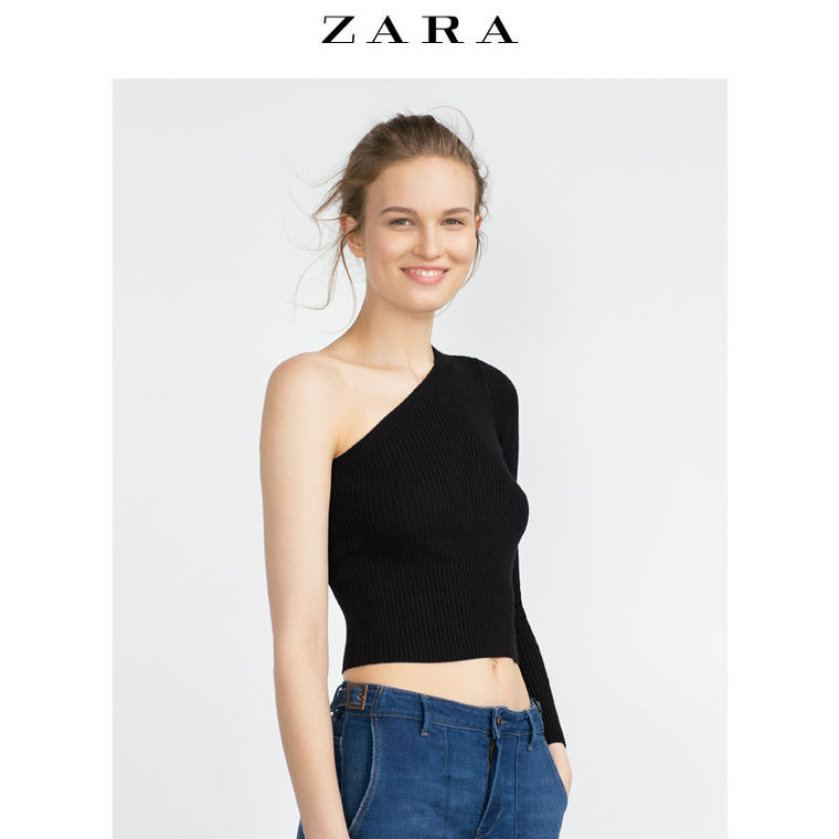 ZARA 女装 不对称针织衫 00367100800