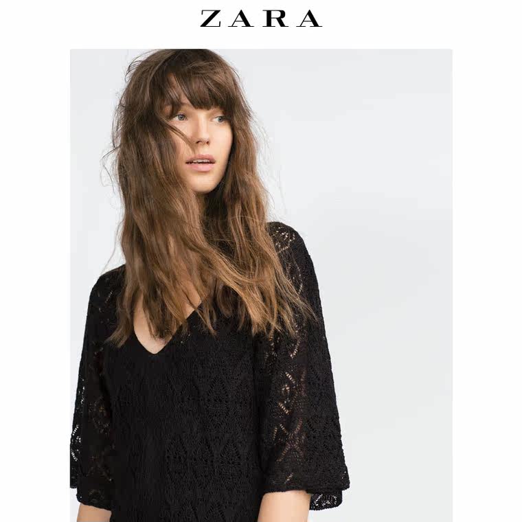 ZARA 女装 钩花连衣裙 01822100800