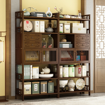 Bogu Frame Mesh Red Containing God Instrumental Shelf Living Room Partition Screen Modern Minimalist Tea Room Containing Kitchen Cabinet