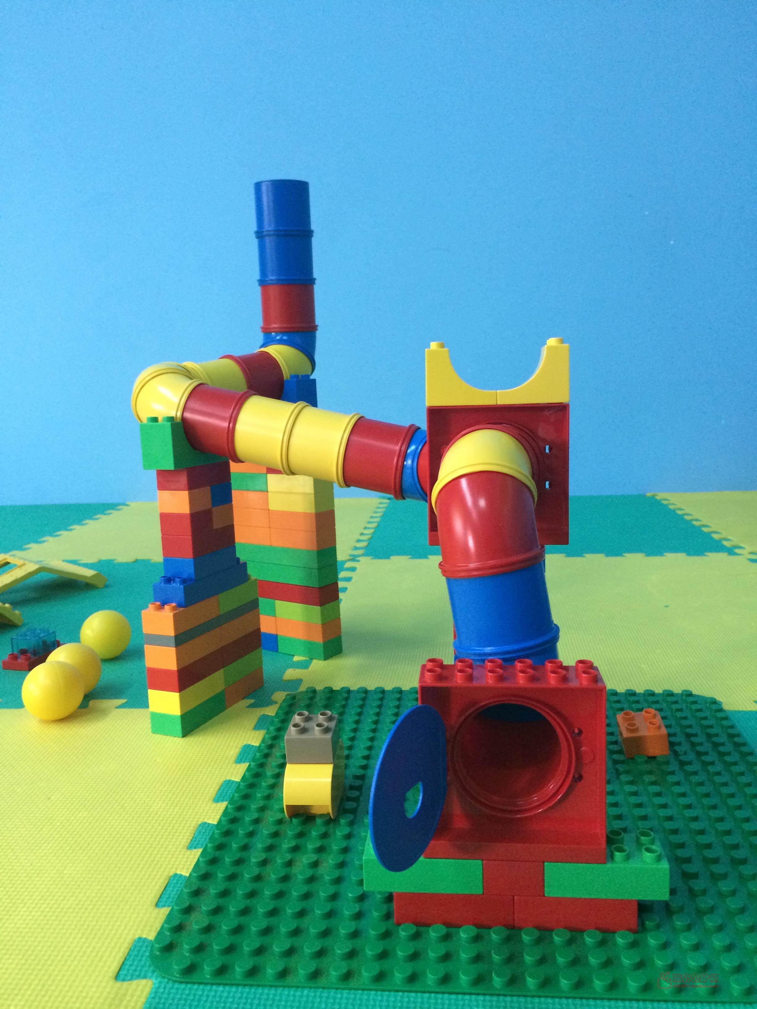 lego乐高教具教育系列 大颗粒9076管道组合 送图纸教材