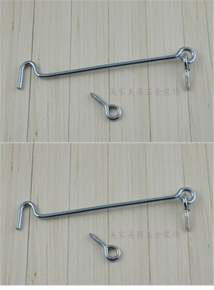 镀锌防锈窗钩 门窗搭钩 螺丝窗钩老式窗勾 老式风钩 铁扎钩搭勾_双氙