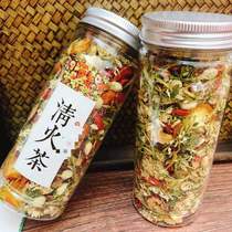 Clear Fire Tea Honeysuckle medlar Chrysanthemum Flower Tea Under fire herbal tea Summer solver Summer Heat Stroke Composition Chrysanthemum Tea