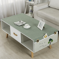 Household coffee table tablecloth fabric fashion small fresh coffee table table mat dust cover cloth TV cabinet cover cloth with storage bag
