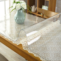 Anti-hot tablecloth PVC soft glass table mat Transparent coffee table mat Plastic table mat Crystal plate fixed size