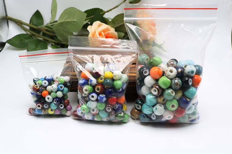 Jingdezhen ceramic beads scattered mixed 6 ~ 12 mm bead diy beads bracelet students would clothing bead curtain