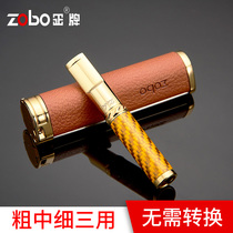 zobo positive plate cigarette holder filter circulating type washable coarse medium fine branch three use special filter for men smoking