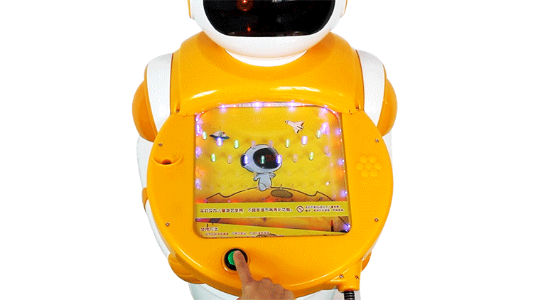 吉童牌2019新品儿童投币机器人弹珠机游戏机14mm玻璃球游艺机包邮