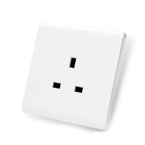 Hong Kong and Macao British version switch skewer 86 type dark square foot hole standard insert 13A English three hole British standard socket panel