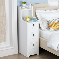 Simple bedside table with lock rack Simple modern light luxury mini bedroom small Nordic ins locker
