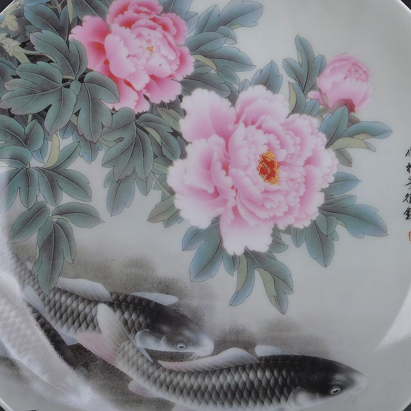 Jingdezhen ceramics well - off sat dish sitting room of Chinese style household decoration decoration decoration plate