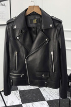 Pizhuang Locomotive Leather Women Short Leather Sheepskin Small Coats Handsome Leather Jackets Tide Soft 2021 Spring and Autumn New