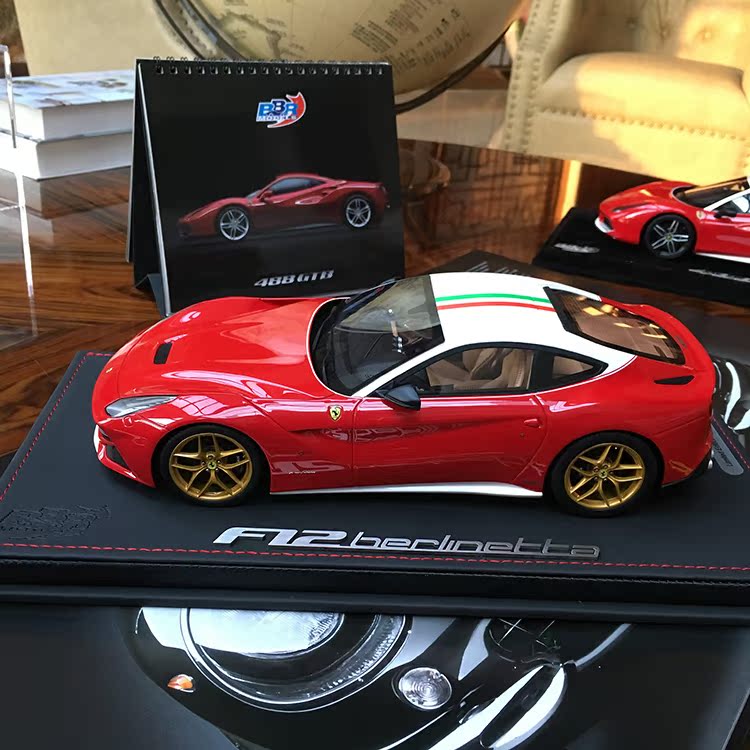 沙沙汽车模型bbr70周年纪念118法拉利488gtbf12berlinetta