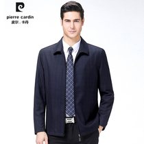 Pilkardan 2022 Spring autumn new middle age loose jacket Plaid Business Mens Jacket Dad Dress Mens Clothing