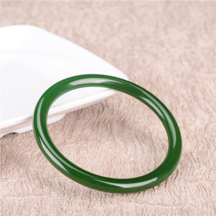 natural hetian jade round bar bracelet thin strip hetian jade bracelet children's jade princess bracelet versatile fashion