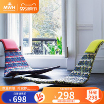 mwh man good home Nordic balcony nap rattan chair recliner lazy rocking chair rattan adult home sofa