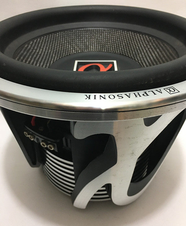 阿尔法psw-912二手汽车低音炮喇叭 超重低音双音圈车载音响大清仓