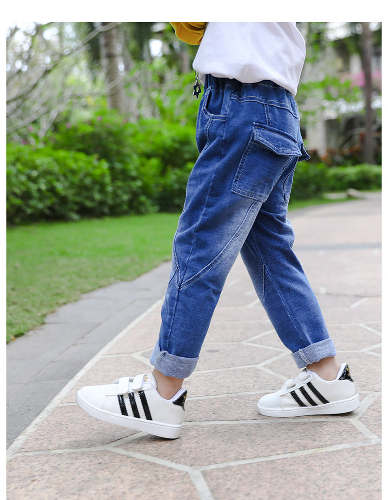 童裤男童牛仔裤2018春装新款宝宝春款长裤3-6岁潮儿童春秋裤子男