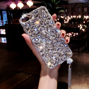 苹果6手机壳韩国女款潮牌6p大气玻璃钻xs max网红同款iphone6s/7/8/plus/x/xs个性XR创意流苏