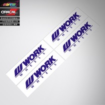 work S1 wheels sticker work wheels sticker paper rim tire bell car sticker paper car sticker flower