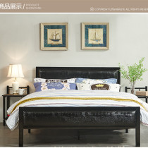 Simple and modern single iron bed double bed iron bed iron frame bed 15m bed bedroom furniture metal bed European style