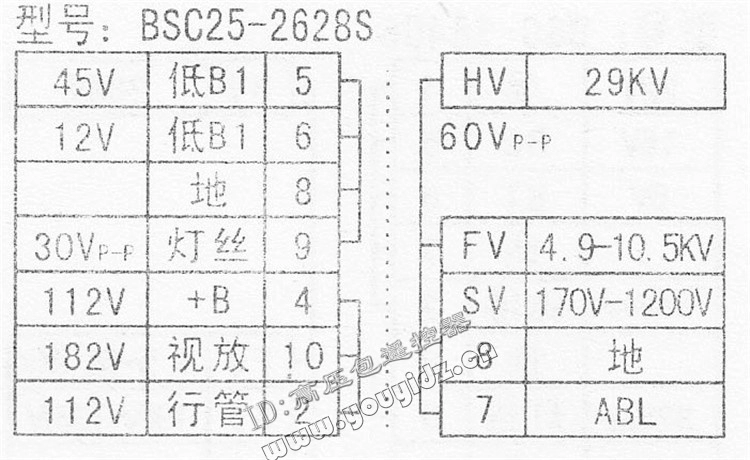 Chất lượng nguyên bản ban đầu Cuộn dây đánh lửa TV TCL BSC25-2628S JF0501-19113 mẫu ban đầu - TV