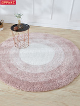 Living Room Carpet Round Nordic Light Lavish with Sofa Tea Table Clog Bed Clog Room Girl Plush Bedside Blanket