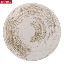 Carpet Bedroom Chinese style round household high-end ink painting study printing washable simple modern Nordic chair floor mat