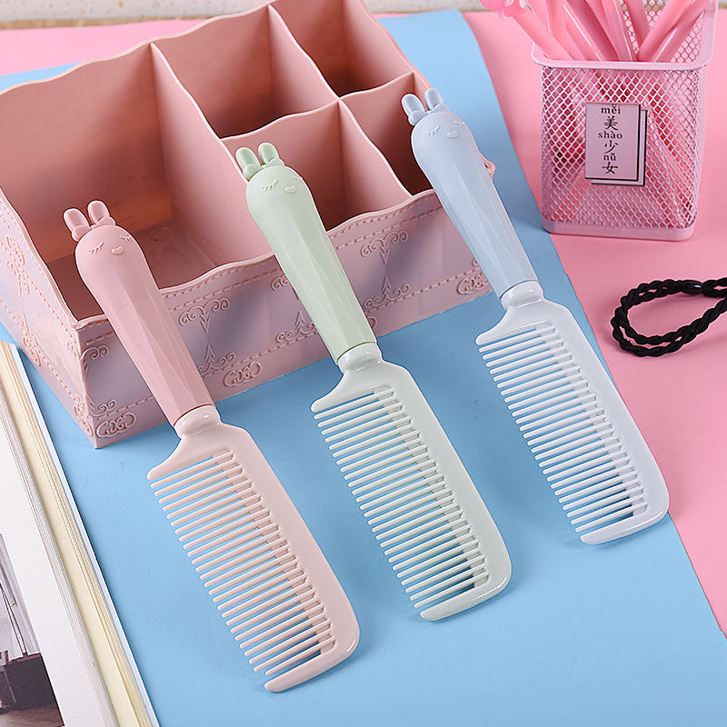 梳子可爱学生韩版网红卡通少女防静电家用塑料小仙女梳便携直发梳