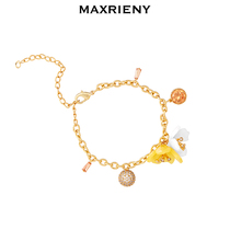 2021MAXRIENY French the species of an iris flower bracelet