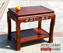 Solid wood coffee table Living room Kung Fu tea table Tea table Fish tank rack Bonsai rack Flower stand Double-layer coffee table Ming and Qing Dynasties