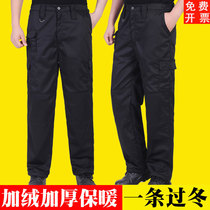 Security cotton pants men increase fertilization in winter as training pants and thicken combat pants to grind multiple pockets of work pants