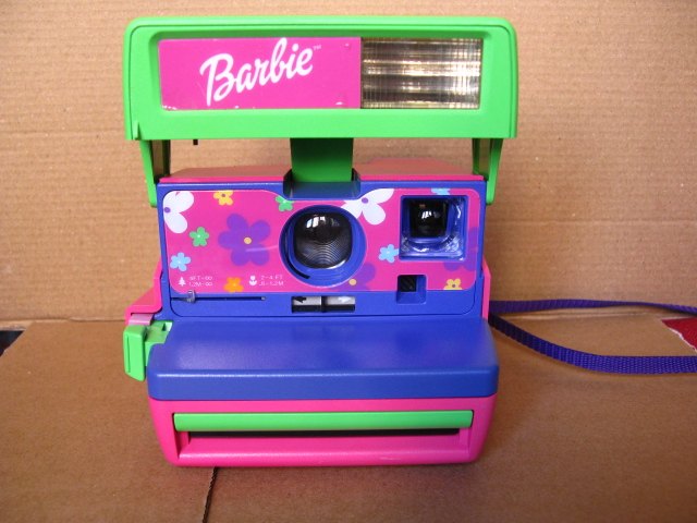 宝丽来拍立得芭比粉色公主一次成像相机600系列