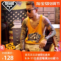 I-shaped loose robot dog summer color cotton modal wrinkle-proof leisure sports fitness for men and women training vest