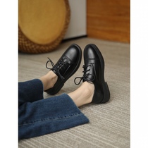 Break Code Pick Up Leak 98 Genuine Leather Small Leather Leather Shoes Women Inglust Style 2022 Spring Autumn New College Jk Lefu Shoes Womens Single Shoes