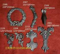 Sanhe Wrought iron gate railing accessories forged flowers and leaves