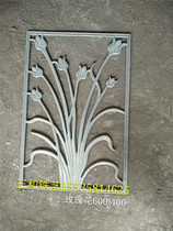 Sanhe Wrought iron gate railing accessories Cast iron gate flower