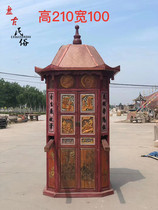 Nostalgic retro vintage old sedan chair antique old sedan chair four lift Chinese carved sedan folk custom display old objects