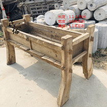Nostalgic Old Wood Ox trough old animal cattle trough old manger old animal manger old manger old trough folk custom display old objects