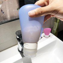 Travel silicone bottling business trip shampoo shower gel dispensing bottle portable flip bottle storage bottle set
